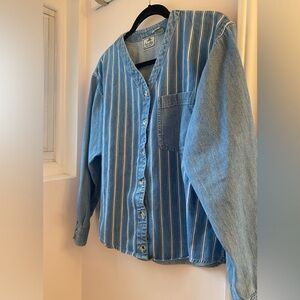 Striped Vintage Baseball Blouse